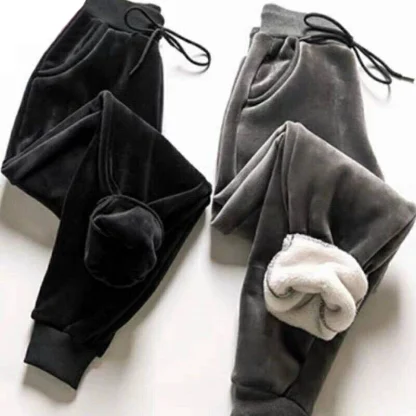 Warm Solid Fleece Lined Legging - Image 5