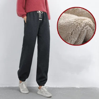 Elastic Waist Fleece Lined Leggings - Image 3
