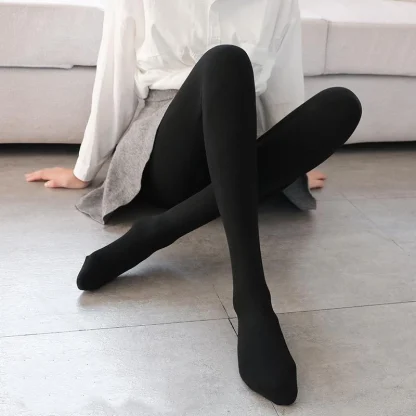 High-waist Elastic Fleece Lined Legging - Image 4