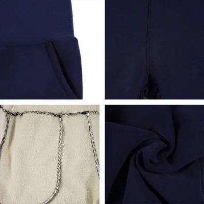 Stretchy Solid Fleece Lined Legging - Image 6