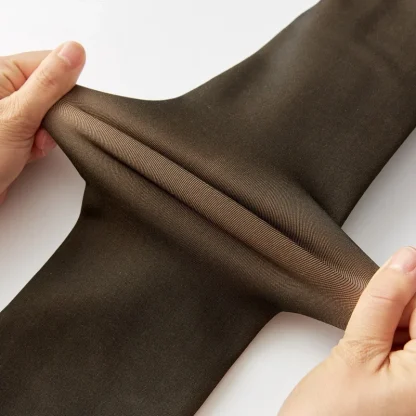 Faux Sheer Mesh Fleece Lined Legging - Image 5