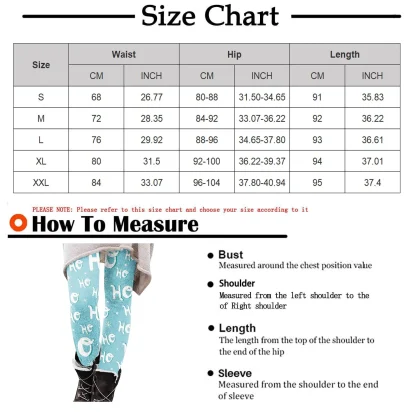 Christmas Printed Fleece Lined Leggings - Image 7