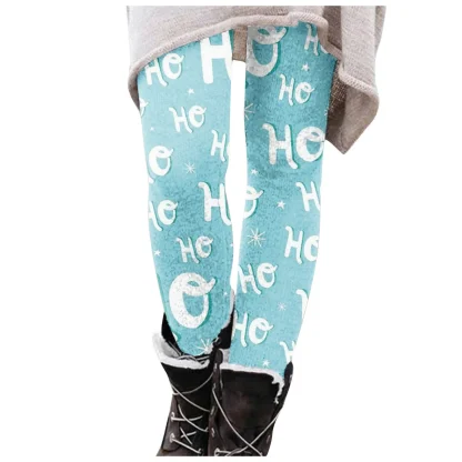 Printed Comfy Fleece Lined Leggings - Image 3