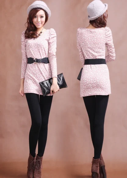 Thickened Fleece Lined Leggings - Image 3