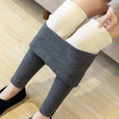 Cozy Thick Fleece Lined Leggings - Image 3
