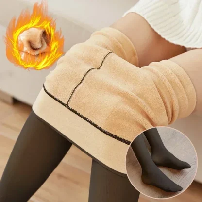 High-waist Fleece Lined Leggings - Image 4