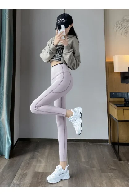 Tummy Control Fleece Lined Leggings - Image 2