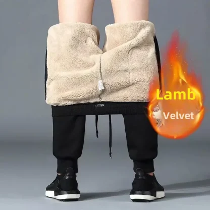 Drawstring Waist Fleece Lined Leggings - Image 4