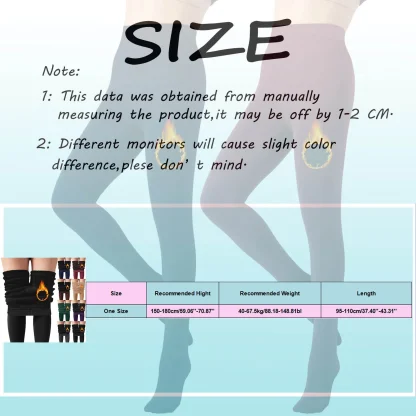 Thermal Solid Fleece Lined Leggings - Image 7