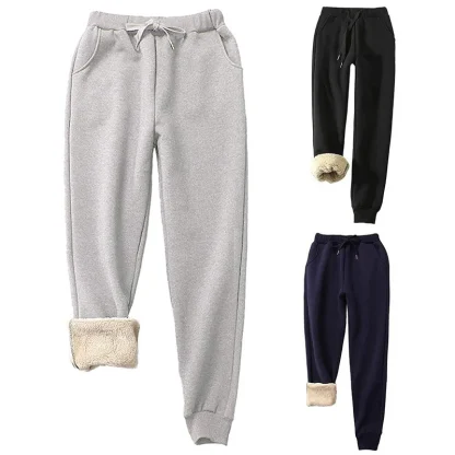 Comfy Solid Fleece Lined Leggings - Image 6