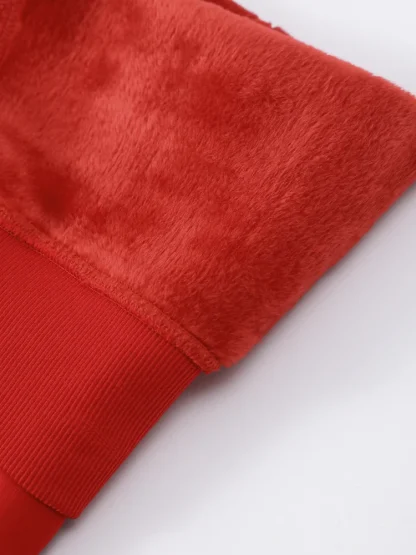 Red Warm Fleece Lined Legging - Image 5