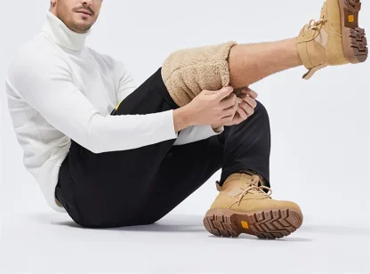 Men's Warm Fleece Lined Leggings - Image 3