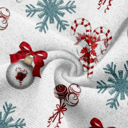 Christmas Print Fleece Lined Leggings - Image 6