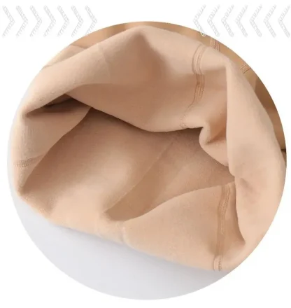 Neutral Color Fleece Lined Leggings - Image 7