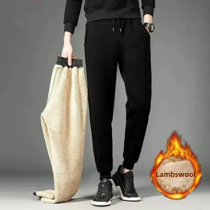 Drawstring Waist Fleece Lined Leggings - Image 2