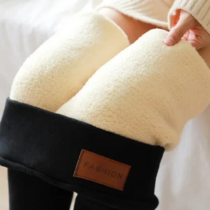 Thickened Warm Fleece Lined Leggings - Image 3
