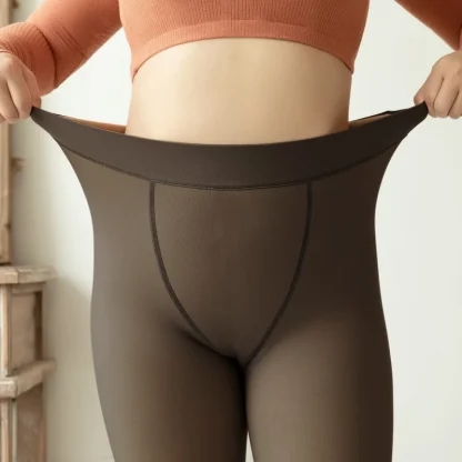 Plus Size Fleece Lined Leggings - Image 2