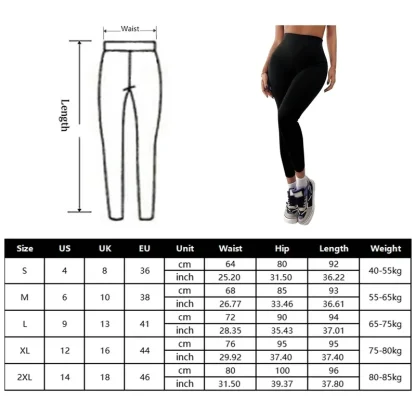 Stretchy High-waist Fleece Lined Leggings - Image 7
