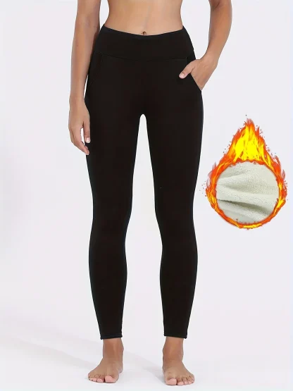 Side Pocket Fleece Lined Leggings