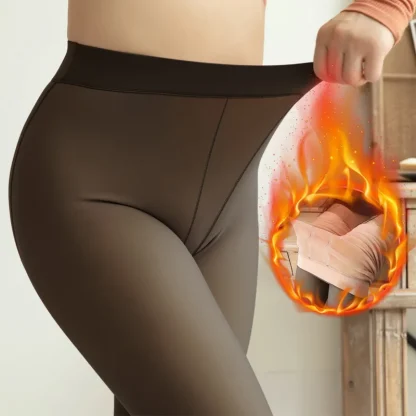 Plus Size Fleece Lined Leggings - Image 4