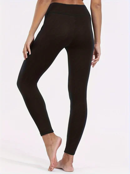 Side Pocket Fleece Lined Leggings - Image 3