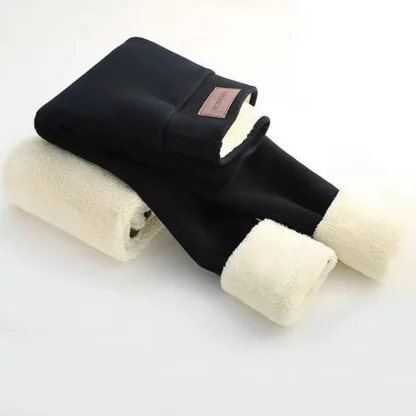 Stretchy High-waist Fleece Lined Leggings - Image 6