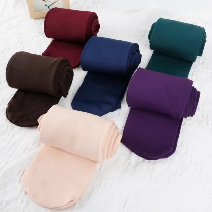 Elastic Warm Fleece Lined Leggings - Image 6