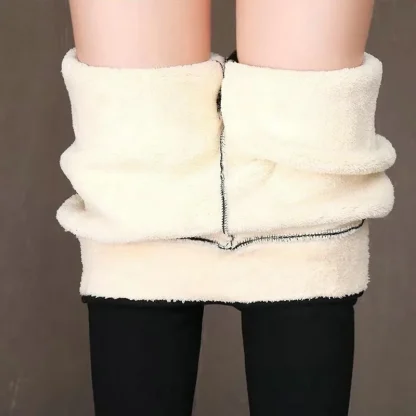 Stretchy High-waist Fleece Lined Leggings - Image 5
