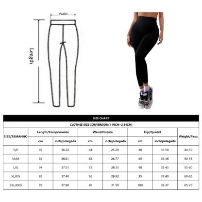 Warm Solid Color Fleece Lined Leggings - Image 7